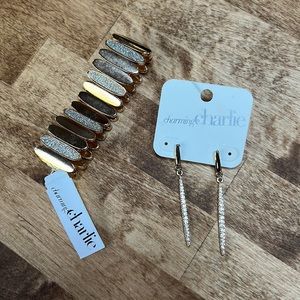 Charming Charlie bracelet & earrings set